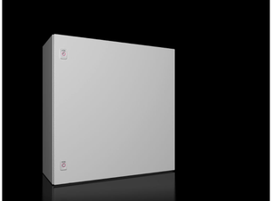 Rittal AX kompaktiškas korpusas 760x760x300 mm lakštinio plieno su montavimo plokšte viengulės durys 2 kumštelių spynos 1073 000
