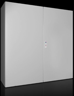 Rittal 1116000 AX Kompaktiškas korpusas 1200x1200x400 mm lakštinio plieno su plokščiu montavimu, dvigubos durys su 3 taškų užrakto sistema 1116 000