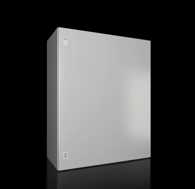 Rittal AX Kompaktiškas korpusas 800x1000x400 mm lakštinio plieno su plokščiu montavimu. viengulės durys, 2 svirties spynos 1181 000
