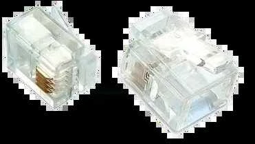 RJ11 telefono kištukas 6P4C (100 vnt. pakuotė) ALANTEC