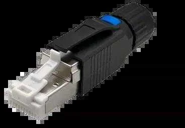 RJ45 STP kištukas cat.6A 10G POE+, MPTL, be įrankių, skirtas "storai" vielai 22-24 AWG ALANTEC