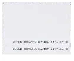Roger EMC-3 Thick proximity card (Clamshell) EM 125 kHz; padidintas skaitymo diapazonas