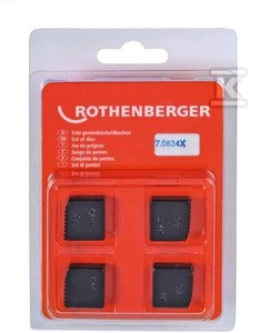 Atsarginiai sriegimo peiliukai ROTHENBERGER BSPT R, 4vnt. 3/4"
