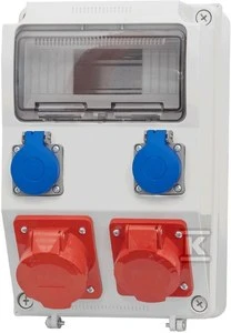 Onnline ITAline Statybinė skirstomoji plokštė MEDIOLAN 1x5P 16A 1x5P 32A 2x2P+Z 9 moduliai ITALINE (ITA00122)