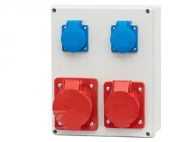 Onnline ITAline BERGAMO pastatų skirstomieji įrenginiai 1x5P 16A 1x5P 32A 2x2P + Z ITALINE (ITA00115)