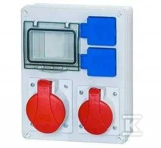 Onnline ITAline SYCYLIA 1x5P 16A 1x5P 32A 2x2P + Z 4 ITALINE moduliai (ITA00116)