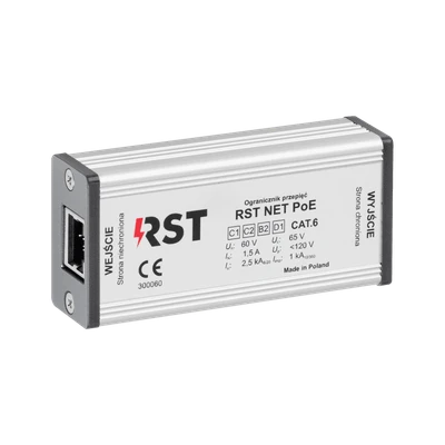 RST NET PoE viršįtampių iškroviklis IP tinklo apsaugai