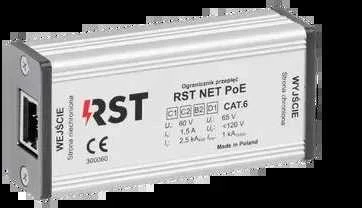 RST NET PoE viršįtampių iškroviklis IP tinklo apsaugai
