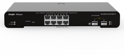 Šakotuvas Ruijie Reyee Ruijie SWITCH POE RG-NBS3100-8GT2SFP-P 8 PRIEVADŲ REYEE