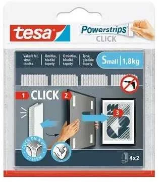 LIPNIOS TVIRTINIMO JUOSTELĖS POWERSTRIPS-CLICK/SMALL TESA