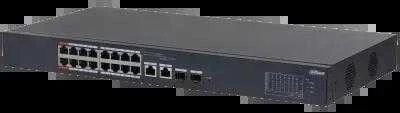 Šakotuvas Dahua Technology CS4218-16ET-240 – 16 prievadų PoE komutatorius + 2 RJ45/SFP