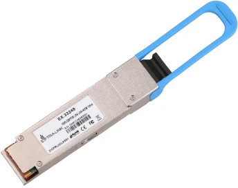 Šakotuvas Extralink QSFP28 | QSFP28 modulis | 100Gb/s, 10km, vieno režimo, Duplex LC