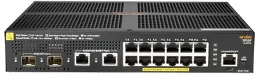 Šakotuvas Hewlett Packard (HP) HPE Aruba 2930F komutatorius 12G PoE+ 2G/2SFP+ Europa – lokalizuota anglų kalba