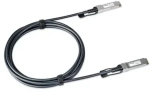 Carruzzo LANCOM SFP-DAC100-3m „InfiniBand“ arba pluoštinis optinis kabelis Juoda, Plienas