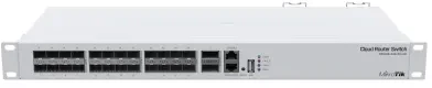 Šakotuvas MikroTik CRS326-24S+2Q+RM | Jungiklis | 24x SFP+, 2x QSFP, 1x RJ45 100Mb/s