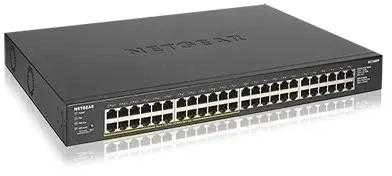 Serveris Netgear GS348PP Ne-valdomas Gigabit Ethernet (10/100/1000) Juoda Maitinimas per Eternetą (PoE)