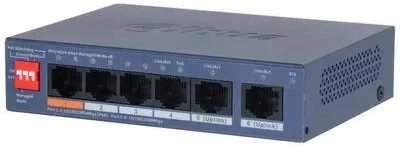Šakotuvas SWITCH POE CS4006-4GT-60-V2 4 PRIEVADŲ DAHUA