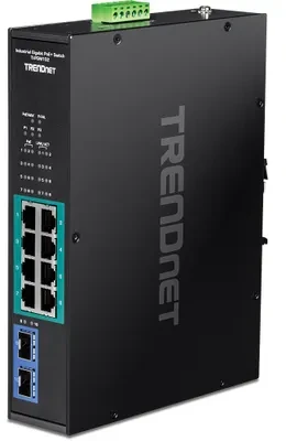 Šakotuvas TRENDnet Trendnet TI-PGM102 łącza jungiama į tinklą Gigabit Ethernet (10/100/1000) Obsługa PoE Juodas