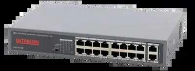 Šakotuvas Pulsar USF1816P komutatorius PoE FastEthernet, 16xPoE, 2xUpLink