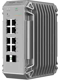 Šakotuvas 8 prievadų industrinis komutatorius Ruijie Reyee RG-NIS3100-8GT2SFP-HP (Valdomas, 8 x PoE+)