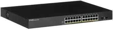 Šakotuvas ZYXEL GS1900-24HP V2, 24 PORT GBE L2 POE SMART SWITCH, MONTAVIMAS, 170 W (5 M. GARANTIJA)