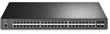 Šakotuvas TP-Link JetStream TL-SG3452P przełącznik sieciowy Zarządzany L2/L3 Gigabit Ethernet (10/100/1000) Obsługa PoE 1U Juodas