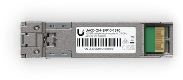 Šakotuvas SFP modulis „Ubiquiti“ „Ubiquiti UACC-OM-SFP10-1590“ tinklo kartotuvo modulis Šviesolaidinis 11300 Mbit/s SFP+ 1590 nm