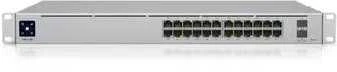 Maršrutizatorius UBIQUITI USW-Pro-24-POE UniFi komutatorius, 24 x 400 W, 24 gigabito RJ45 prievadai, 2 SFP+ prievadai, PoE++