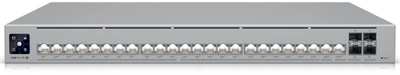Šakotuvas „UBIQUITI PRO HD 24 POE“ PROFESIONALIOS LYGIO, 3 SLUOKSNIO „ETHERLIGHTING®“ KOMUTATORIUS SU (2) 10 GBE POE++, (22) 2,5 GBE POE++ IR (4) 10G SFP+ PRIEVADAIS. BENDRA POE GALIOS GALIMA 600 W.