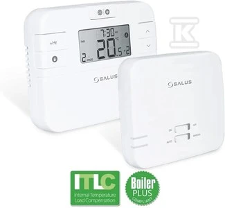 Salus Belaidis radijo bangomis valdomas elektroninis kambario termostatas RT510RF – savaitinis