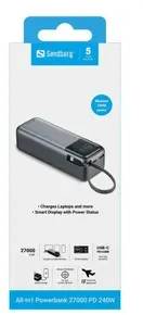 SANDBERG All-in1 Powerbank 27000 PD240W
