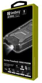 Sandberg Survivor Powerbank 10000 PD20W