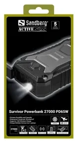 Sandberg Survivor Powerbank 27000 PD65W