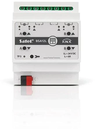 SATEL KNX 2 kanalų žaliuzių pavara 24V DC KNX-BSA12L