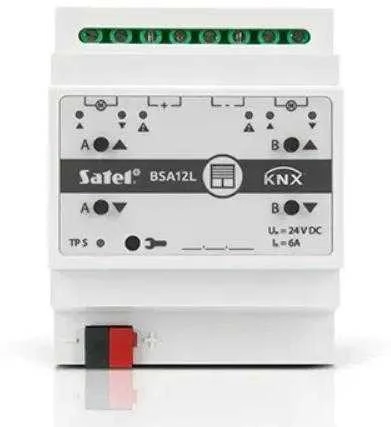 SAL SATEL KNX 2 kanalų žaliuzių pavara 230V AC KNX-BSA12H