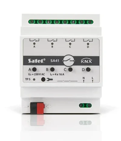 SAL SATEL KNX 4 kanalų perjungimo pavara KNX-SA41