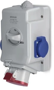 SCAME KARŠTA IR IŠJUNGTA 0-1 16A/5P/2X230V IP44 OPTIMA-