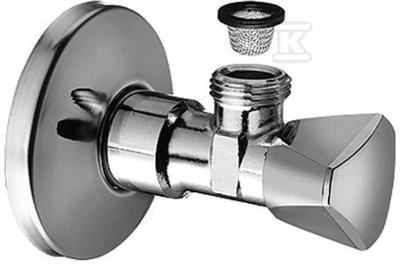 „Schell Sanland“ kampinis vožtuvas su filtru 1/2''x3/8'' (970580000)