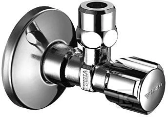 Kampinis ventilis Schell, 1/2'' x 3/8'', greito montavimo