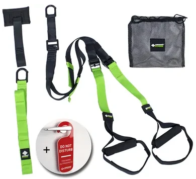 Funkcinių diržų treniruoklis Schildkrot Sling Trainer, juodas-žalias, 960026