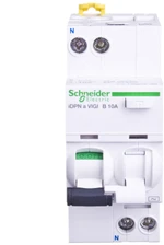 Schneider A9D51610 Diferencialinis grandinės pertraukiklis 2P 10A B 0.03A tipo AC iDPNa Vigi A9D51610