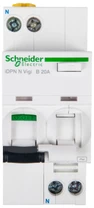 „Schneider“ liekamasis grandinės pertraukiklis 2P 20A B 0,03A tipo AC iDPN N VIGI - A9D55620