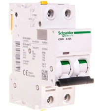 Schneider A9F03240 Grandinės pertraukiklis 2P B 40A 6kA AC iC60N-B40-2 A9F03240