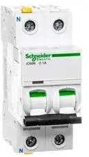 „Schneider Electric“ grandinės pertraukiklis 1P+NC 1A 6kA AC iC60N-C1-1N (A9F04601)