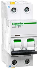 „Schneider Electric“ grandinės pertraukiklis 1P+NC 1A 6kA AC iC60N-C1-1N (A9F04601)