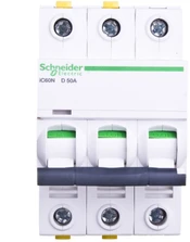 Schneider A9F05350 Grandinės pertraukiklis 3P D 50A 6kA AC iC60N-D50-3 A9F05350