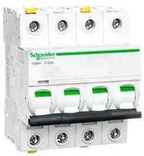 Schneider Electric grandinės pertraukiklis iC60H 4P 63A C - A9F07463