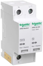 „Schneider“ viršįtampio iškroviklis C 1P+N 20kA 1,1kV 350V iPRD-20-20kA-350V-1PN (A9L20500)