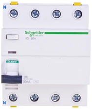 „Schneider IID 4P 80A“ 30 mA kintamosios srovės tipo RCD (A9Z11480)