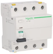 „Schneider A9Z12463 iID 4P 63A 100mA“ diferencialinis automatinis jungiklis, AC tipas A9Z12463